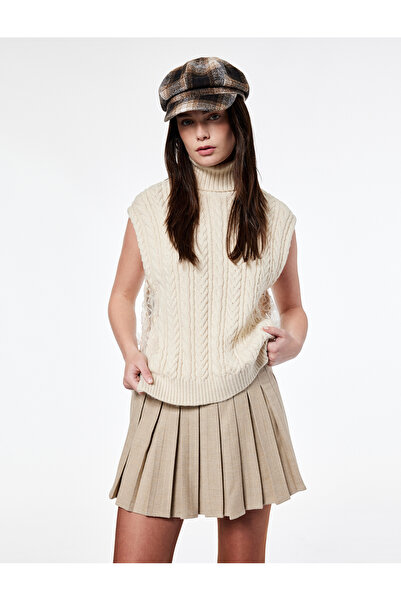 Koton X Şahika Ercümen - Πλισέ Μίνι Φούστα