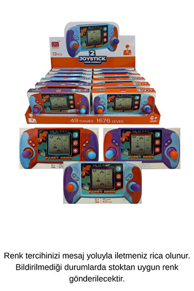 TOYFEST 49 Oyunlu Çift Joystick Dino Game Konsolu – 1676 Level | Büyük Ekran ...