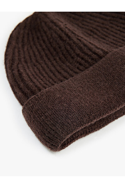 Koton Basic Corded Fabric Beret