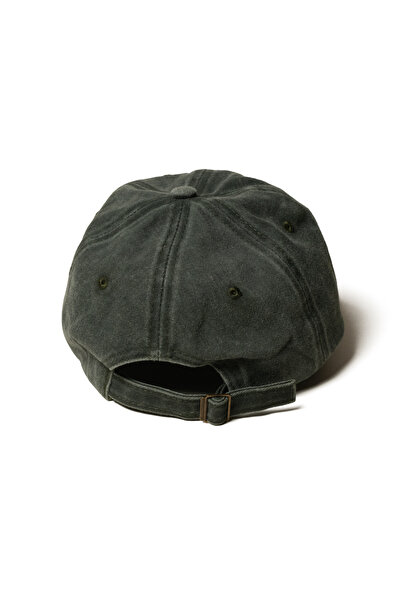 Nome Studio Green New Year's Hat Cookie Man Embroidered Khaki Fabric Hat Cotton Adjustable New Year Gingerbread