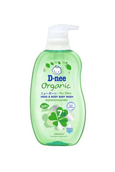 D-nee شامبو وغسول رأس وجسم للمواليد من دي-ني (أخضر) 380 مل