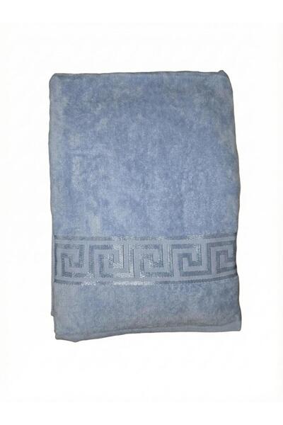 OEM Luxurious velvet and absorbent cotton bath towel, 70x130 cm, Blue
