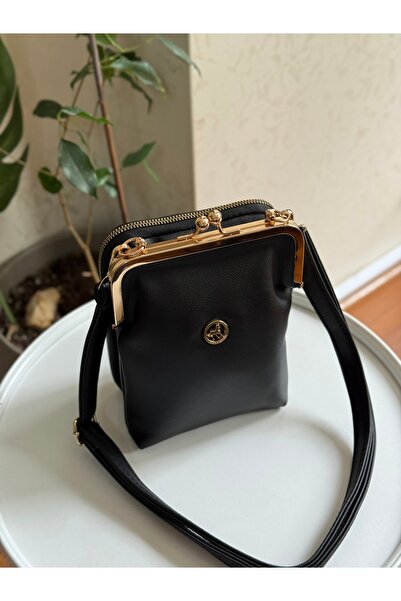 Bagnest Clip-On Three-Eye Faux Leather Women's Shoulder Bag