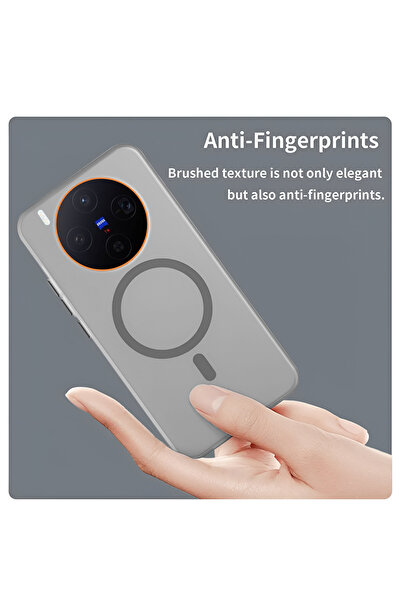 Wtech vivo x300 5G 2025 Hybrid Translucent Magsafe Raised Camera Lips Elegant Look Case Cover