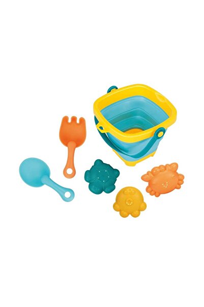 huanger 5-Piece Bath & Beach Toy Set with Folding Bucket – Water Play Toys for Toddlers