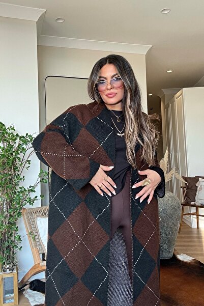 Sohotique By P Baklava Long Cardigan Bitter Brown