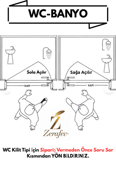 zerafev Lüks Stil Lale Aynalı Alüminyum Kapı Kolu (Kapı Kulbu) (Oda Tipi) Altın - Saten