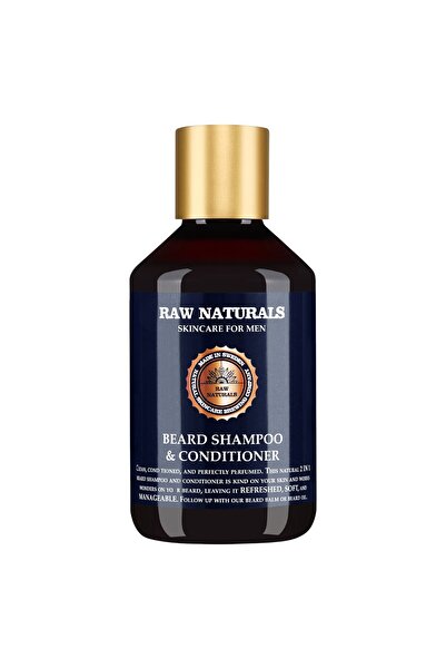 Raw Naturals Beard Shampoo and Conditioner, 100% Vegan, Beard Shampoo, Softne...