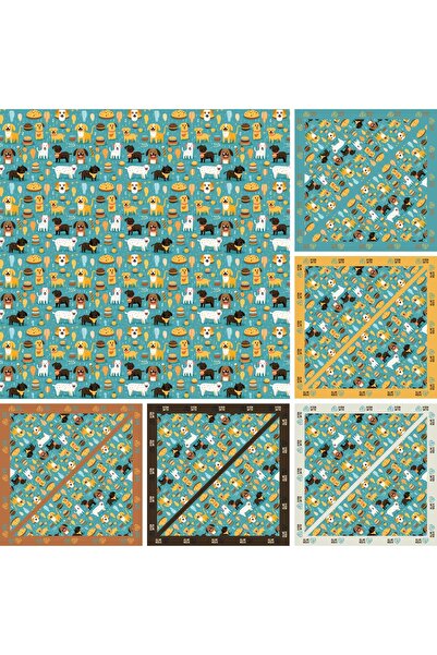 All We Need Is Pets Silk Bandana Collection SB0005COL