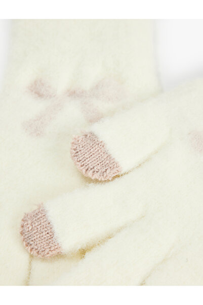 Koton Bow Detailed Knitwear Gloves