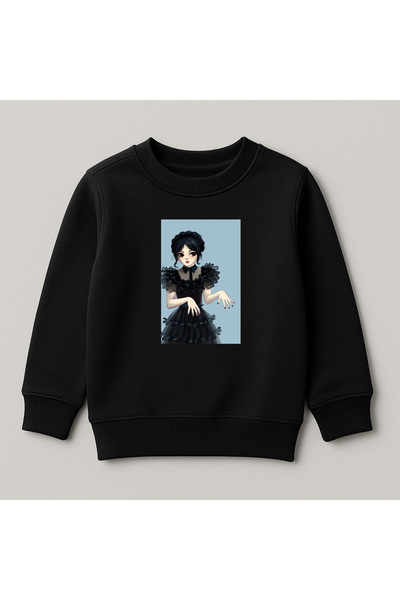 SVART WEAR Сряда Печатна велосипедна яка 100% памук Детска суитшърт