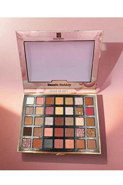 roseberry Warm Professional 35-Color Eyeshadow Palette - Dazzle Bubbly