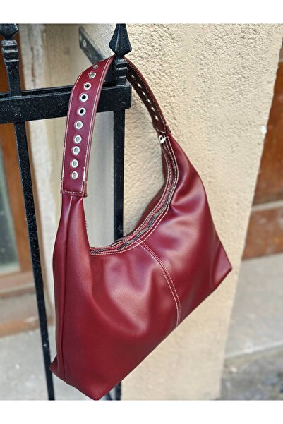 SHIKIRTI Geantă de umăr pentru femei cu detaliu de mâner cu puncte