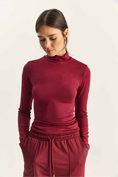 Bianco Lucci Women's Ultra Soft Half Turtleneck Blouse 140 60283829