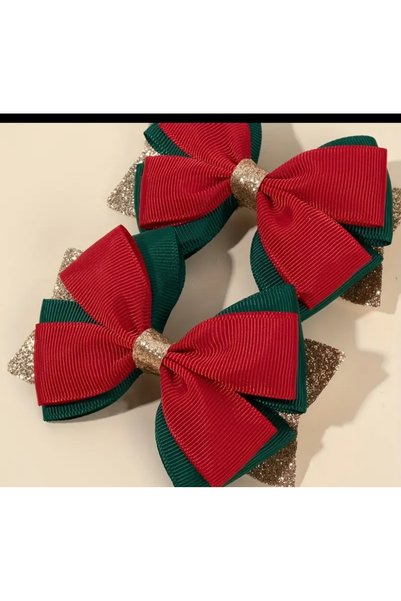 İthal Green/Red Christmas Brooch