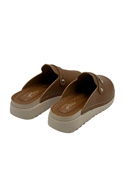 Perla Ayder Closed Front Stone Striped Slippers