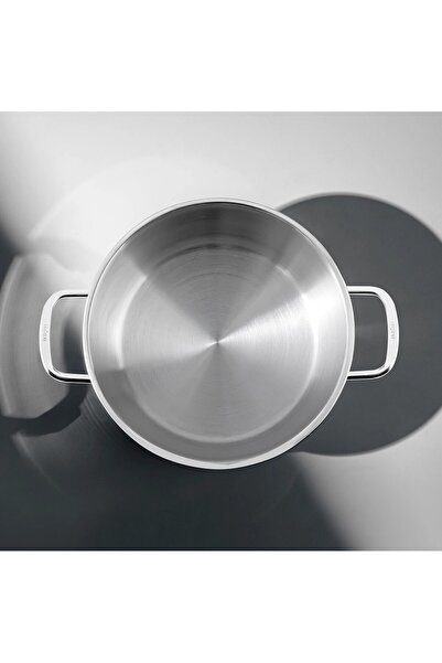 Nehir Silver 20 cm Deep Pot - Stainless Steel Pot