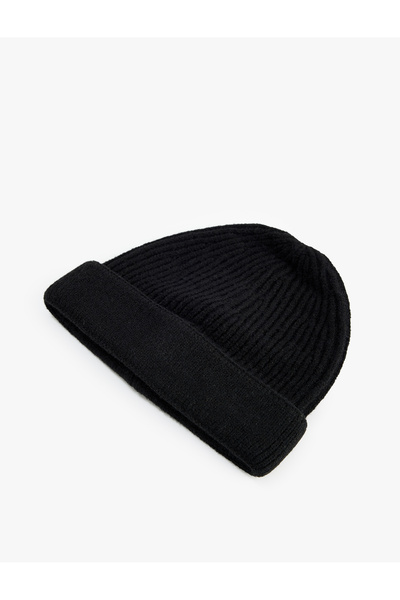 Koton Basic Corded Fabric Beret