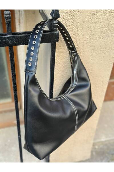 SHIKIRTI Geantă de umăr pentru femei cu detaliu de mâner cu puncte