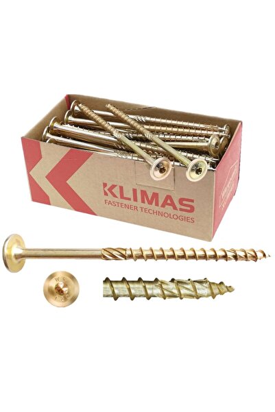 Wkret-Met Set of 50 wood screws, flat head, TX40 - 8x180 mm