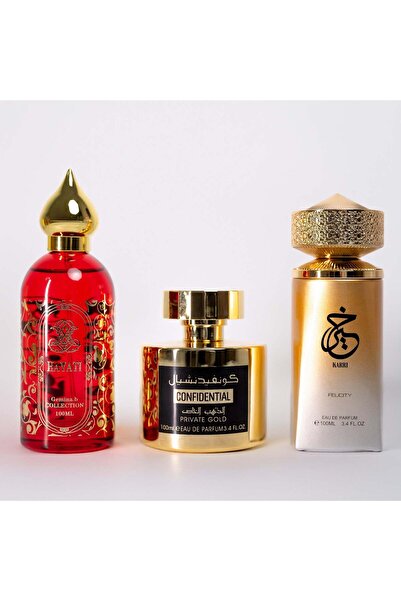 Gemina B Collection SET 3 PARFUMURI DAMA 100ML - CONFIDENTIAL(PRIVATE GOLD) +...