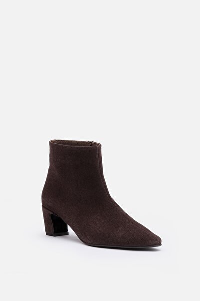 Bestyle Lorra Women's Bitter Brown 100% Real Leather Pointed Toe Boots