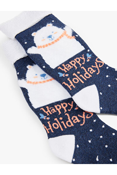 Koton Коледни чорапи с хавлиени кърпи