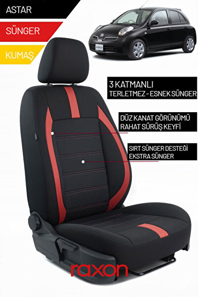 Raxon غطاء مقعد السيارة من الريش التايلاندي متوافق مع السيارات ذات المقاعد 2+...