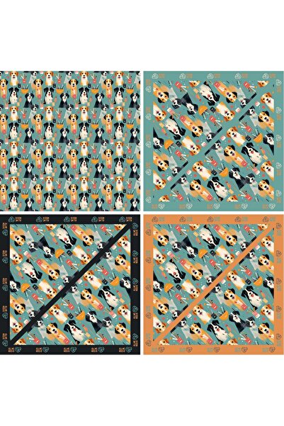 All We Need Is Pets Silk Bandana Collection SB0011COL