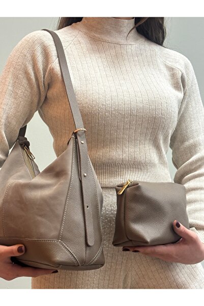 MaVaux Moka 100% Genuine Leather Stylish Detailed Shoulder Bag