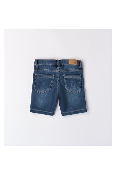 İDO Denim bermuda shorts for boys, I Do, Dark blue, 116-122 cm