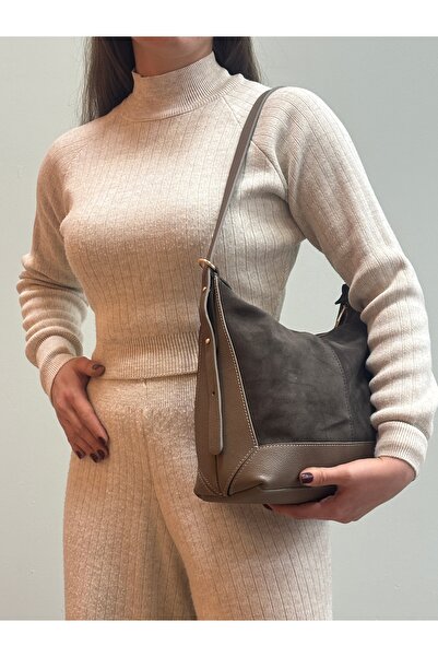 MaVaux Moka 100% Genuine Leather Stylish Detailed Shoulder Bag