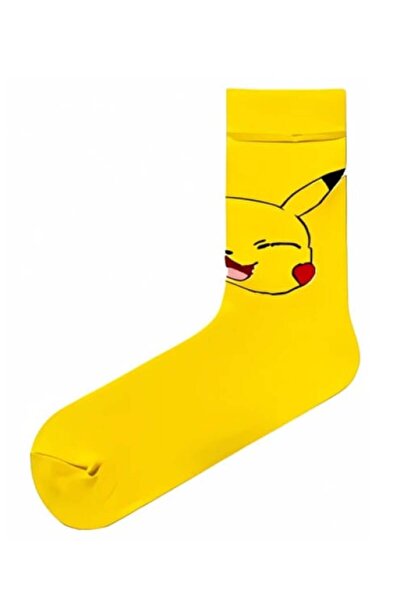 CARNAVAL SOCKS Pikachu Desenli Sarı Renkli Çorap
