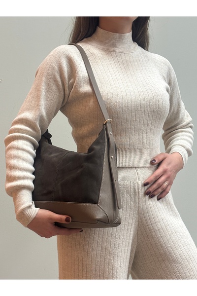 MaVaux Moka 100% Genuine Leather Stylish Detailed Shoulder Bag