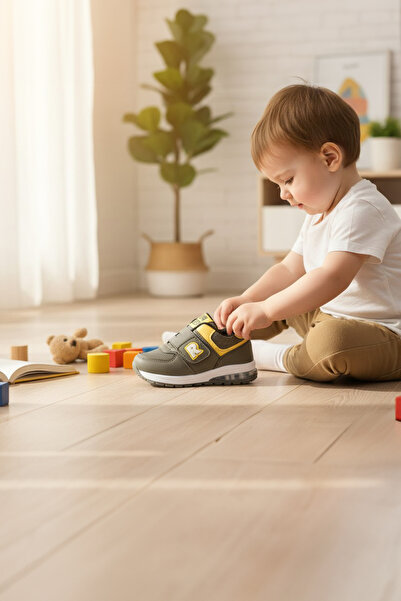 Remind حذاء رياضي للأولاد من BEBEK SEPETI مصنوع من مادة ميموري فوم خفيف الوزن...