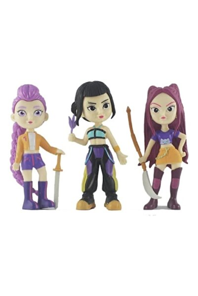 Amigo Set of 3 K-Pop Demon Hunter Girl dolls, multi-colored, 18 cm