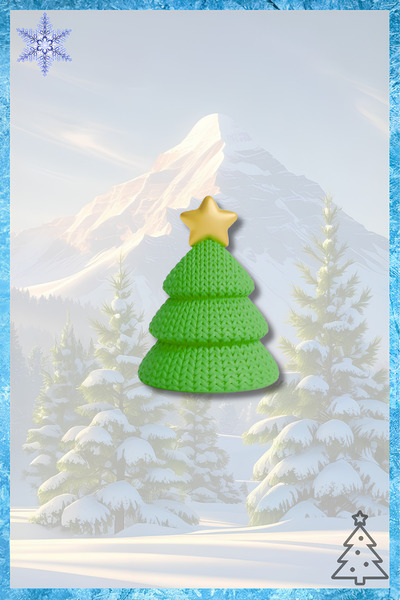 mmb Breloc cu model de tricotat cu tematică de Anul Nou – Structură rezistent...