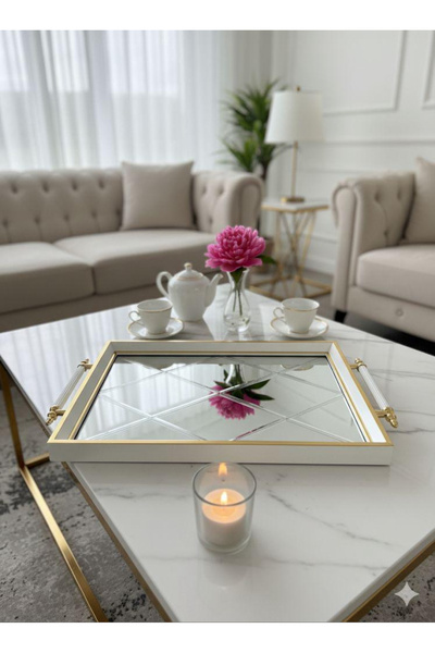 USTAOGLUHOME LÜKS MİKA TEPSİ