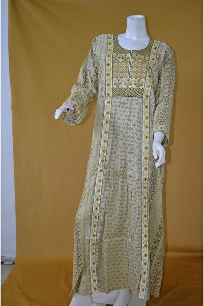 Zainah Elegant Women's Jalabiya-Evening & Party Dress with Embroidery Long Sl...