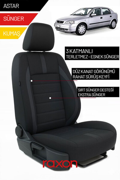 Raxon غطاء مقعد السيارة من الريش التايلاندي متوافق مع السيارات ذات المقاعد 2+...