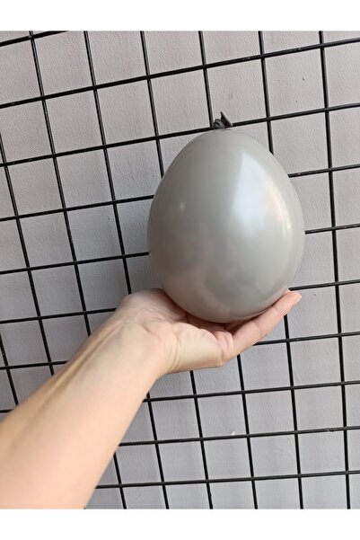Parti Düşleri 5 Inch Gray Balloons 15 Pieces (Small)