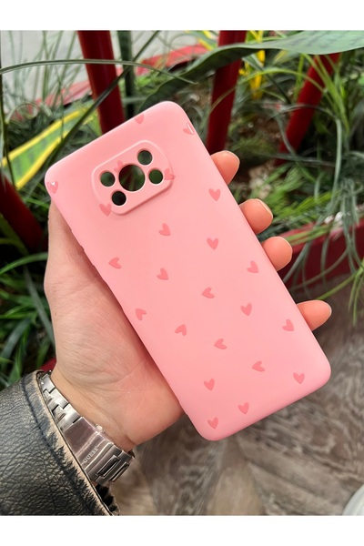 NovaCase Poco X3 Pro Kalp Desenli Telefon Kılıfı
