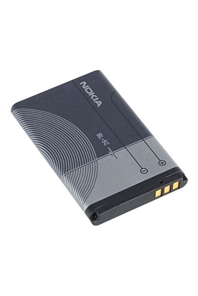 no markte بطارية بديلة لهاتف نوكيا BL-5C سعة 1020.0 مللي أمبير/ساعة، رمادي/أسود