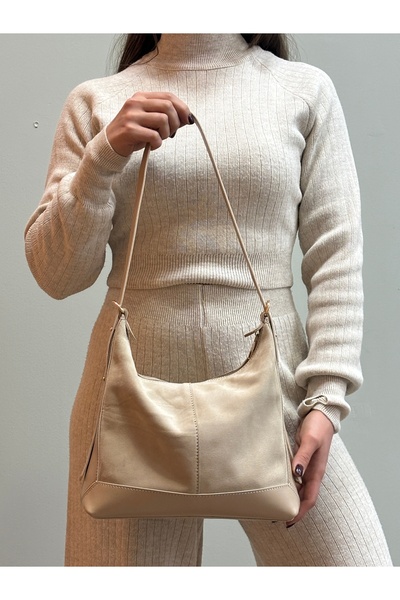 MaVaux Moka 100% Genuine Leather Stylish Detailed Shoulder Bag