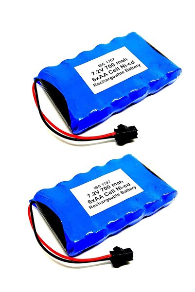 no markte مجموعة بطاريات قابلة لإعادة الشحن من Invento، قطعتين، 7.2 فولت، 700...