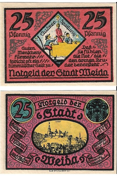 emir koleksiyon coin & paper collection Almanya 25 Pfenning (Notgeld) Yabancı...