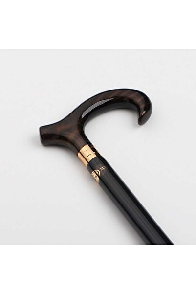 SXT عصا يونانية مميزة بخامة من خشب الزان وبمقبض إكريليك ملمس أنيق