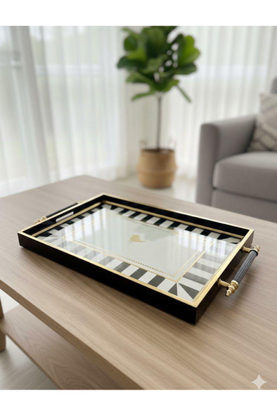 USTAOGLUHOME Lüks Mika Tepsi