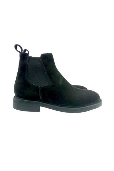 Oneka Shoes Men's Casual Chelsea Boots Black Suede 420525Cs215345