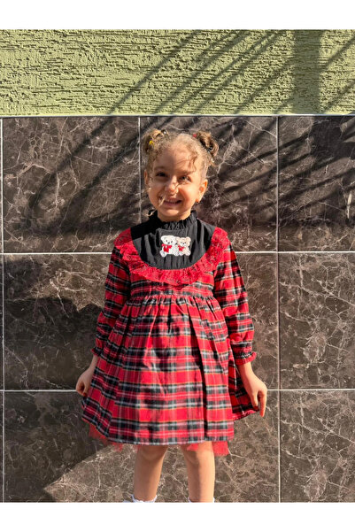 Minizade Rochie pentru fetiță cu mânecă lungă, drăguț ursuleț, petrecere de a...